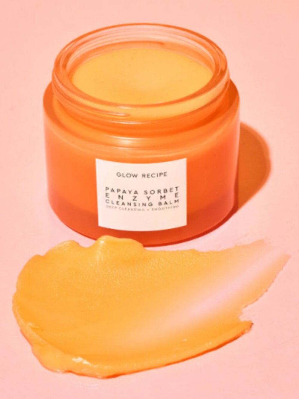 Glow Recipe Papaya Sorbet Smoothing Enzyme Cleansing Balm & Makeup Remover | NWT